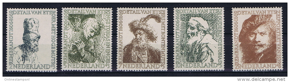 Netherlands, 1956 NVPH 671-675, MNH/** Rembrandt - Nuovi