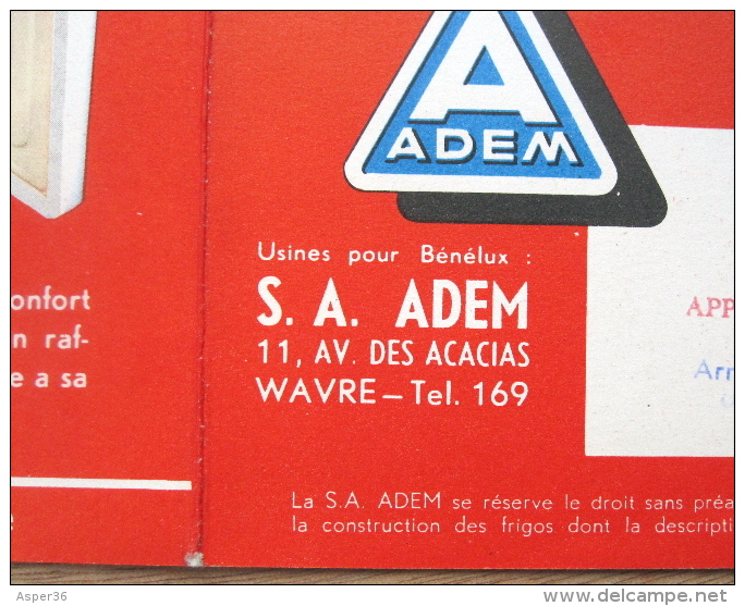 Brochure "Frigos ADEM, Avenue Des Acacias, Wavre" - Collections