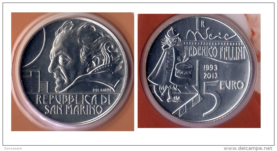 ** 5 EUROS SAN MARINO ARGENT 2013 PIECE NEUVE **r4** - San Marino