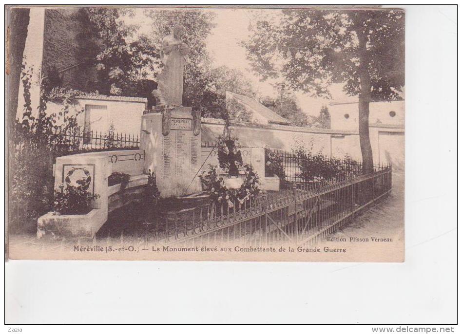 91.101/ MEREVILLE -Le Monument Elevé Aux Combattants De La Grande Guerre - Mereville