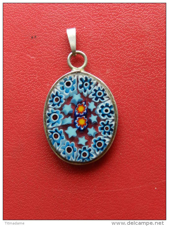 Pendentif En Argent - Murano - 2,60 Grs - Pendentifs