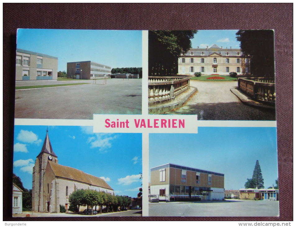 SAINT VALERIEN / JOLIE CARTE PHOTO MULTIVUES / 1976 / EDITIONS NIVERNAISES - Saint Valerien