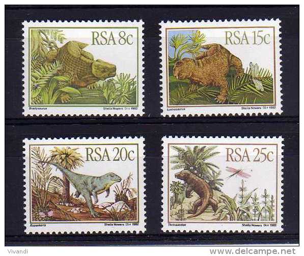 South Africa - 1982 - Karoo Fossils - MNH - Unused Stamps