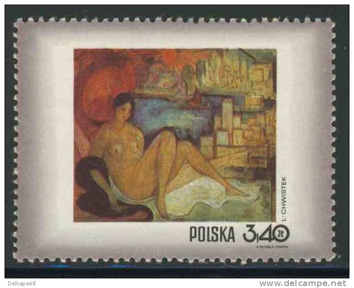 Poland Polska Polen 1971 Mi 2114 YT 1961 SG 2096 ** Leon Chwistek (1884-1944) : Reclining Nude / Akt / Nu - Desnudos