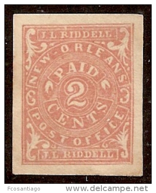 USA 1861 (Estados Confederados - New Orleans) - Yvert #2 - Mint No Gum (*) - 1861-65 Stati Confederati