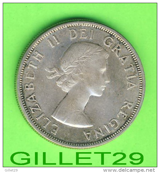 COINS, MONNAIES, CANADA - ONE DOLLAR 1963 -  ELIZABETH II DEI GRATIA REGINA - - Canada