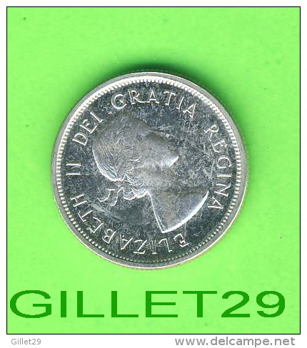 COINS, CANADA - 25 CENTS 1964 - ELIZABETH II DEI GRATIA REGINA - - Canada