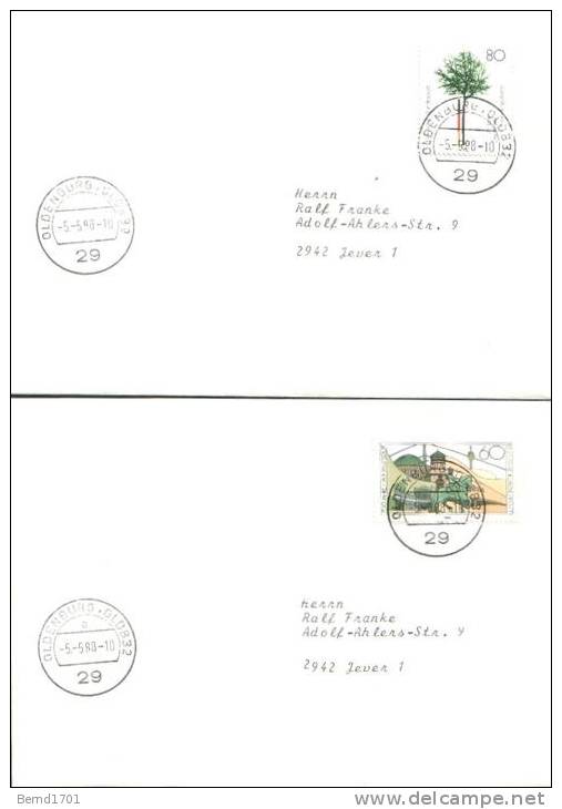 Germany - 1988 # 10 Versch. FDC / 10 Different FDC (b374)- - 1981-1990