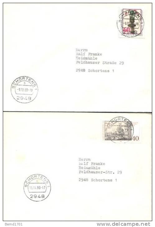 Germany - 1980 # 10 Versch. FDC / 10 Different FDC (b375)- - 1971-1980