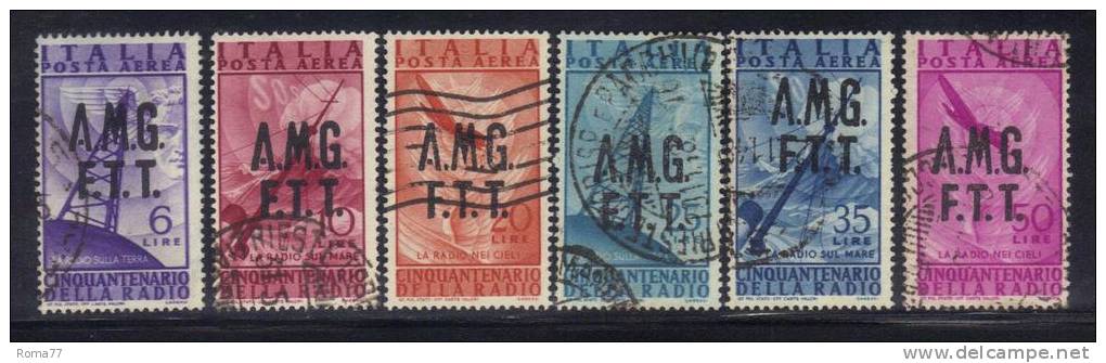 R868 - TRIESTE A , Posta Aerea La Serie Usata N. 7/12 - Airmail