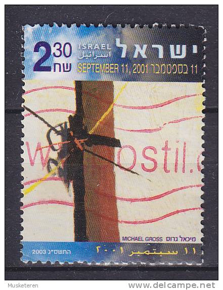 Israel 2003 Mi. 1721      2.30 NIS Gedenken Der Opfer Der Terroranschläge Vom 11. September 2001 - Oblitérés (sans Tabs)