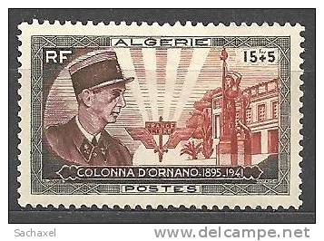 1951  Alg. N° 286   Nf** .  10éme Anniversaire De La Mort Du Colonel Colonna D´Ornano. - Altri & Non Classificati