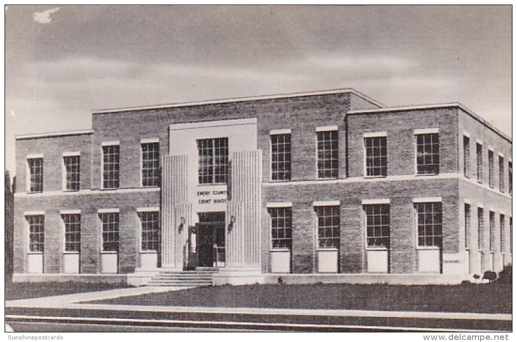 Utah Castle Dale Emery County Court House Real Photo RPPC - Sonstige & Ohne Zuordnung