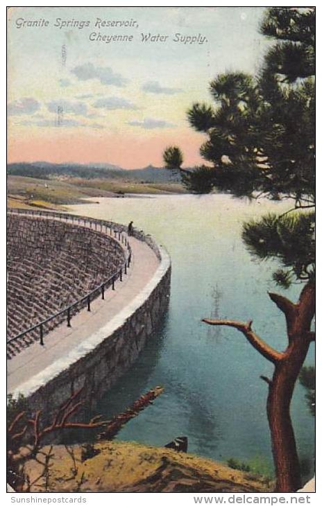 Wyoming Granite Springs Reservoir Cheyenne Water Supply 1910 - Cheyenne