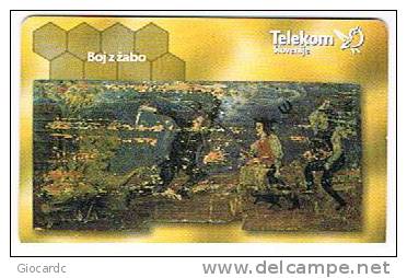 SLOVENIA (SLOVENIJA)  - TELEKOM SLOVENIJE  -  2001 BEES / BOJ  - USED  -  RIF. 3107 - Bienen