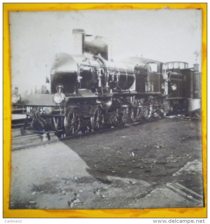 PHOTOGRAPHIE STEREO : LOCOMOTIVE EN GARE DE SAINT-GERMAIN-AU-MONT-D'O R 1904 TRAIN 69 RHONE - Other & Unclassified