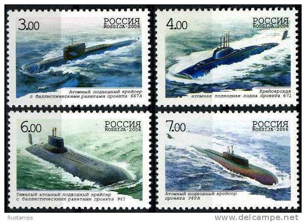 Russia 2006 Mi.#1311-1314 Centenary Of Navy Submarine Forces / 4v, MNH (**) - Nuovi