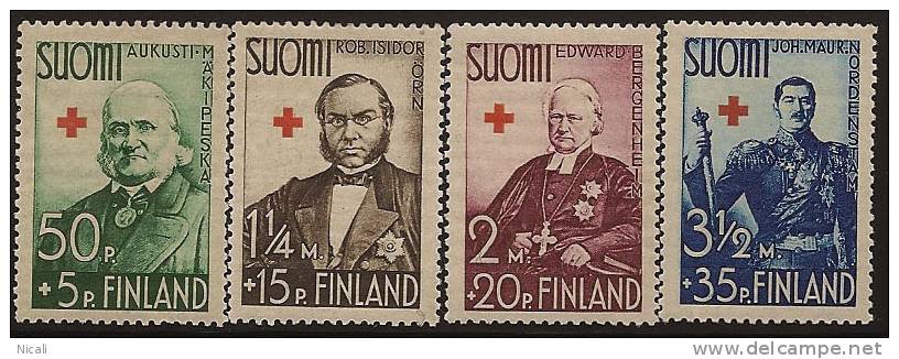 FINLAND 1938 Red Cross SG 317-20 HM JK52 - Neufs
