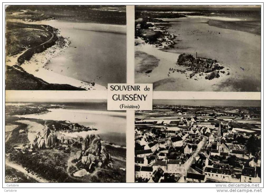 29-Souvenir De GUISSENY- CPM 4 Vues-1951 - Autres & Non Classés