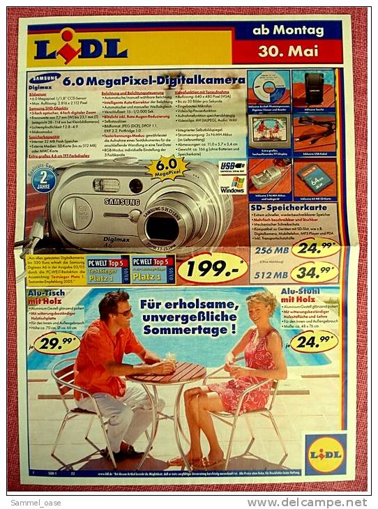 21 X Lidl Reklame Prospekte Von 2004 / 2005   - Insgesammt  Ca. 170 Seiten Großformat - Sonstige & Ohne Zuordnung