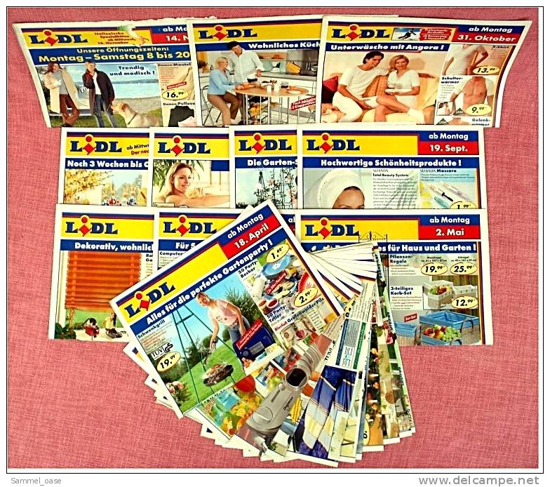 21 X Lidl Reklame Prospekte Von 2004 / 2005   - Insgesammt  Ca. 170 Seiten Großformat - Sonstige & Ohne Zuordnung