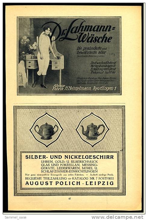 Reklame Von 1914 ,  Fön  , Elektrische Heiss-Luftdusche Und Haartrocken-Apparat  -  Werbeanzeige - Andere Geräte