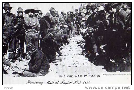 YUKON , Reproduction Murdoch's Gem Shop,  Receiving Mail At Tagish Post 1898, Mineurs - Yukon