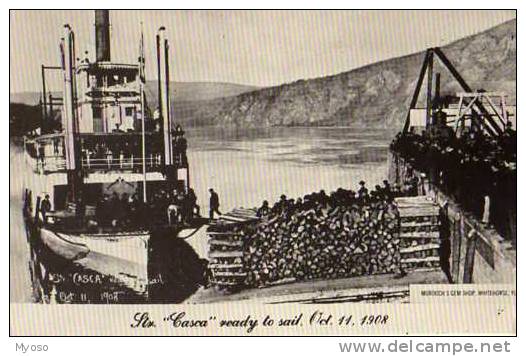 YUKON , Reproduction Murdoch's Gem Shop,  Stx Casca Ready To Sail 1908, Bateau, Chargement De Bois - Yukon