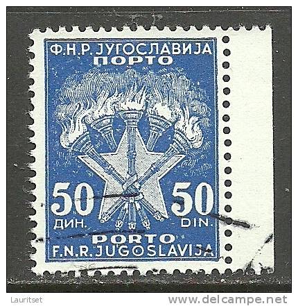 JUGOSLAWIEN Jugoslavia Porto Tax Postage Due 50 Din. O - Impuestos