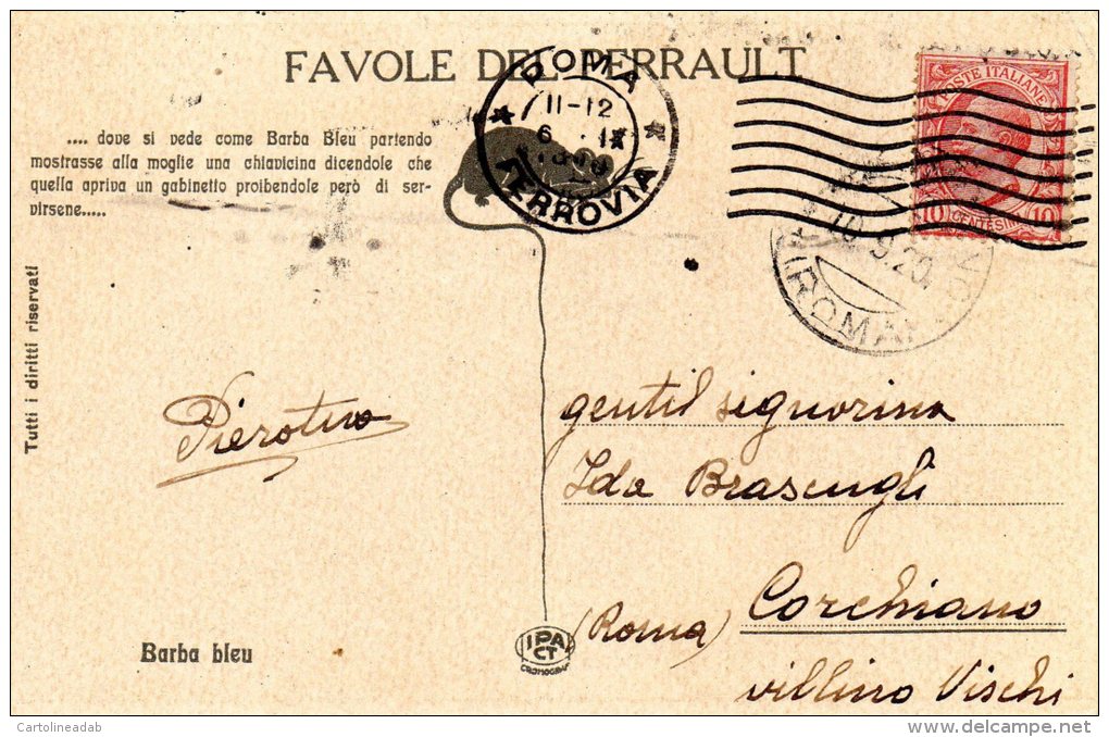 [DC8542] SERIE DI 6 CARTOLINE - FAVOLE DI PERRAULT - VIAGGIATE 1920 - Fiabe, Racconti Popolari & Leggende