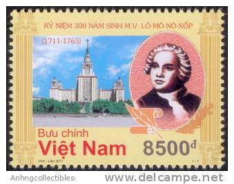 300th Birth Anniversary Of M. V. Lomonosov (1711 - 1765) - Vietnam Issue - Writers
