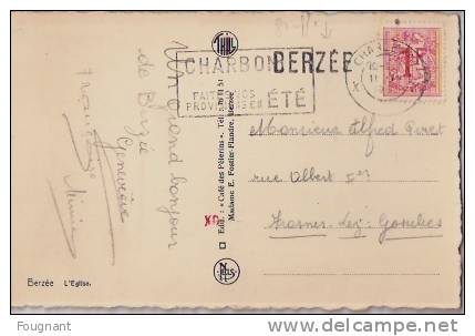 BELGIQUE:BERZEE (Namur):L'Eglise.1962.Griffe BERZEE. - Walcourt