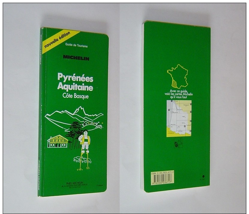 Guide Vert MICHELIN PYRENEES AQUITAINE COTE BASQUE 1986 - Michelin (guides)