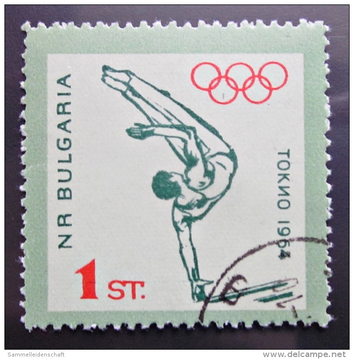 Briefmarke Bulgarien Tokio Olympische Sommerspiele 1964 Sport Reck - Summer 1964: Tokyo