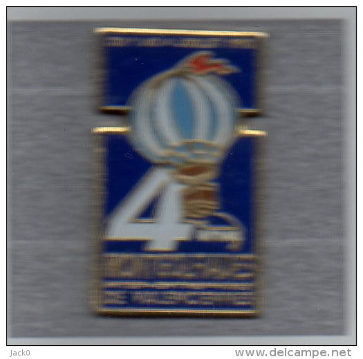 Pin´s  Montgolfière, Montgolfiades  Inter - Entreprises  De  Valenciennes  Du  1  Au  4  Juillet  1993 - Montgolfières