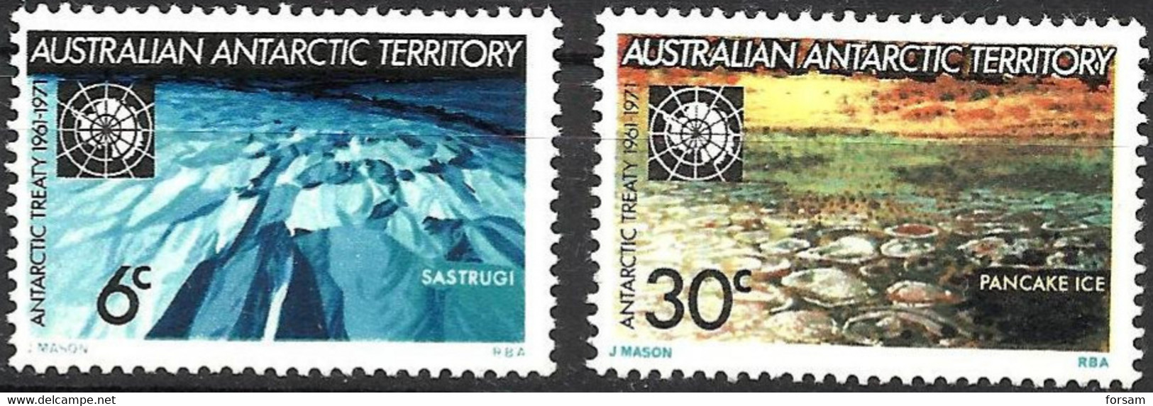 AAT (Australia)..1971..Michel # 19-20...MNH. - Ungebraucht