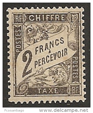 FRANCIA 1881/92 - Yvert #23 - Mint No Gum * (Taxas) - 1859-1959 Nuevos