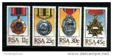 REPUBLIC OF SOUTH AFRICA, 1984, MNH Stamp(s) Military Medals, Nr(s) 661-664 - Nuovi