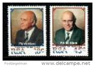 REPUBLIC OF SOUTH AFRICA, 1989, MNH Stamp(s) W.F. De Klerk , Nr(s) 783-784 - Unused Stamps