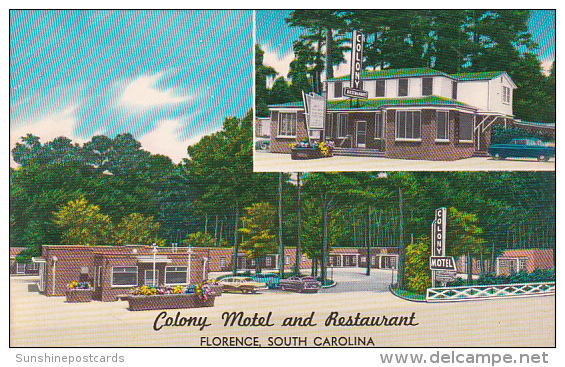 South Carolina Florence Colony Motel And Restaurant - Florence