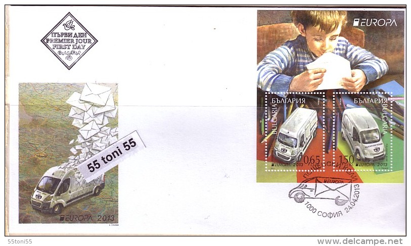 2013, Europa / CEPT  2v.+S/S - 2 FDC BULGARIA / Bulgarie - 2013