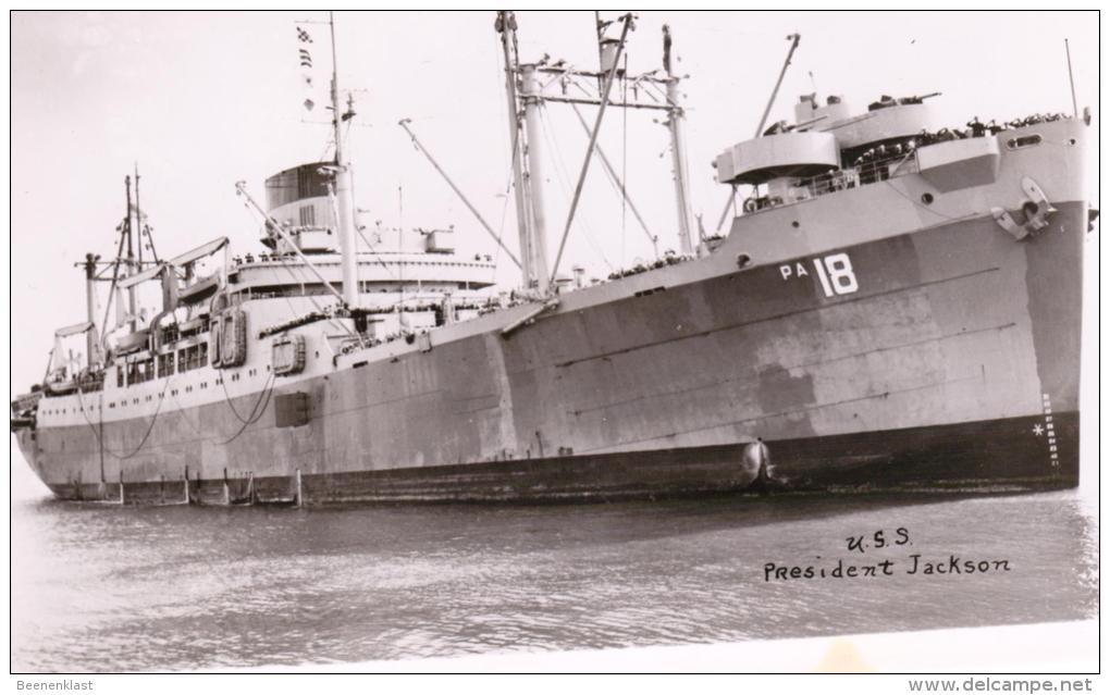 U.S.S. President Jackson - PA18  (HV) Militär-Schiff Um 1952 (Truppentransporter) - Schiffe