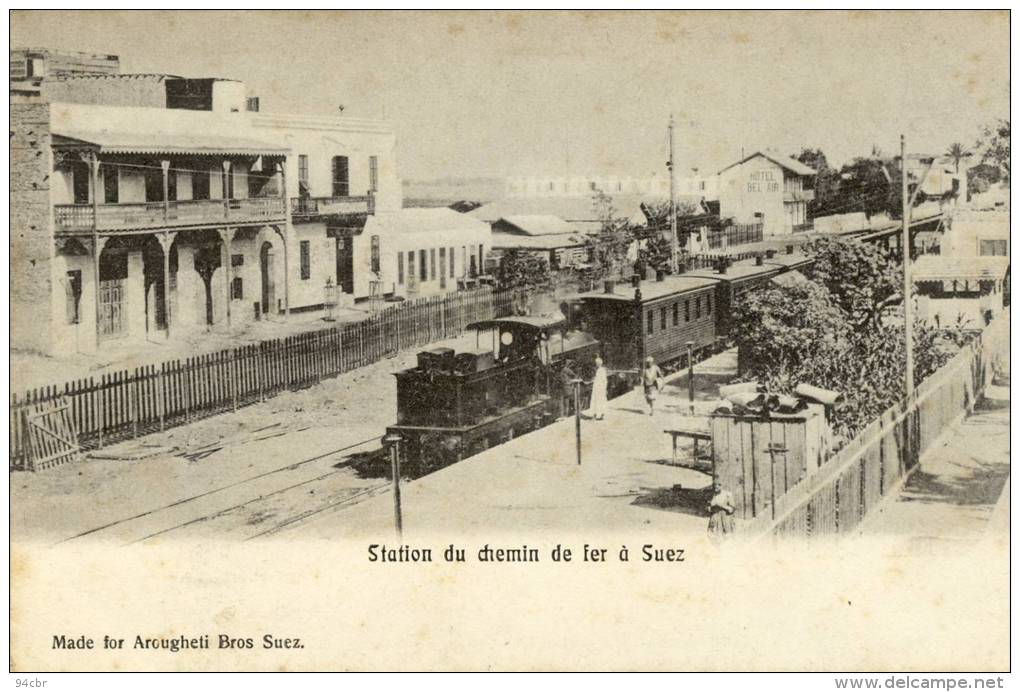 CPA ( Egypte)    SUEZ Station Du Chemin De Fer - Suez