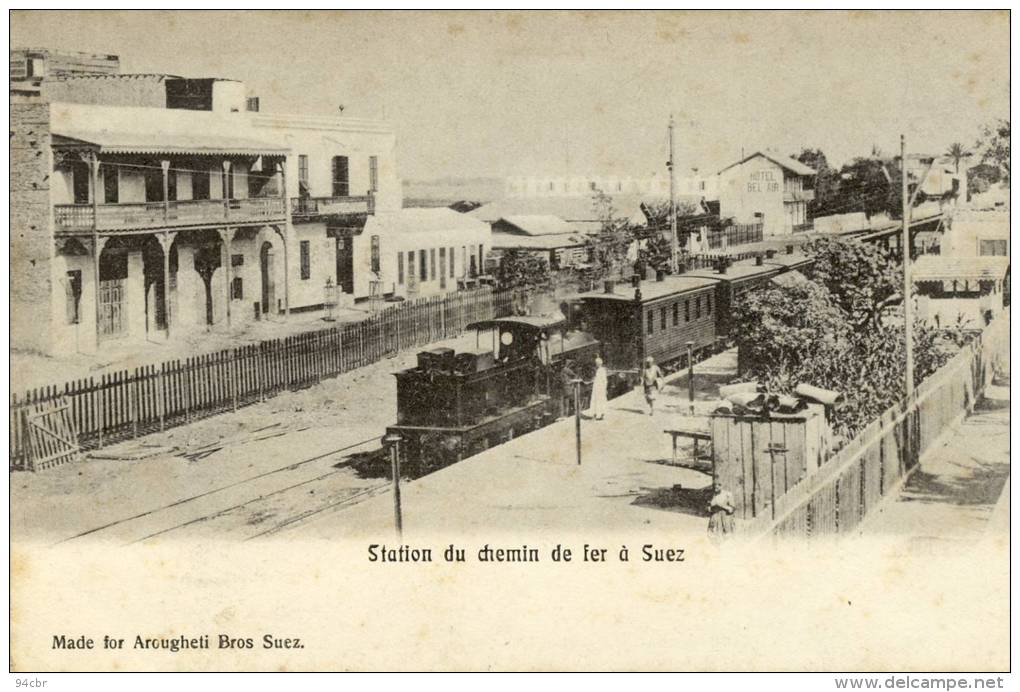 CPA ( Egypte)    SUEZ Station Du Chemin De Fer - Sues