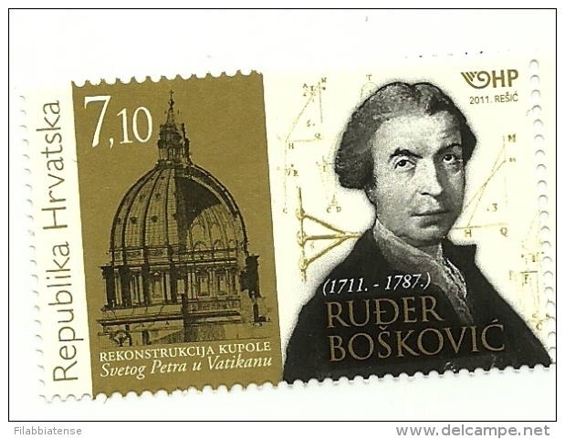2011 - Vaticano - Boscovich - Congiunta Con La Croazia    +++++++++ - Unused Stamps