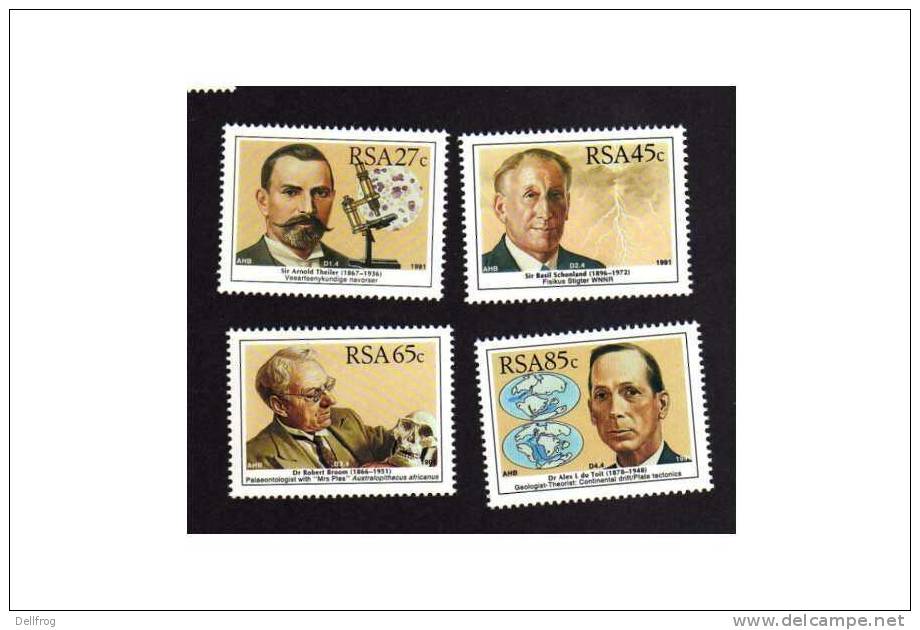 South Africa 1991 Sg 736-9 Scientists   MNH  Cv £3.20 - Other & Unclassified