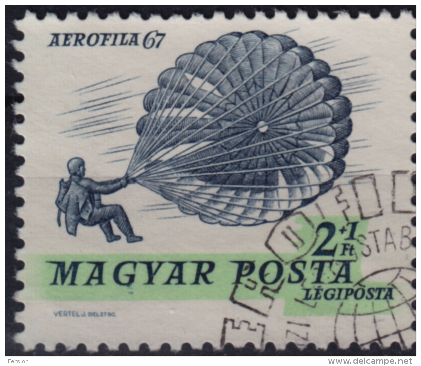 1967 - HUNGARY - Parachute  Parachutting  - FIRST DAY Stamping - Used - Parachutisme