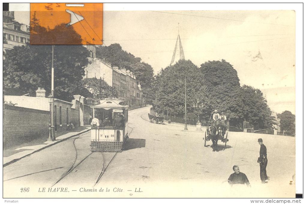 LE HAVRE - Chemin De La Cote , Bon état ( Voir Scan )Funiculaire - Non Classés