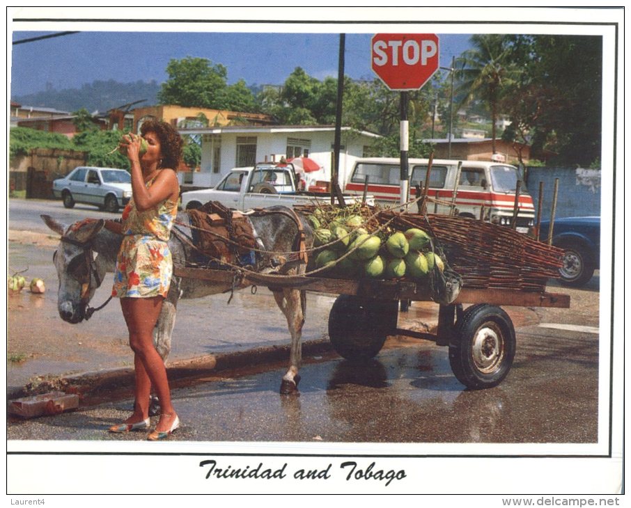 (253) Trinidad And Tobago - Donkey Cart - Trinidad