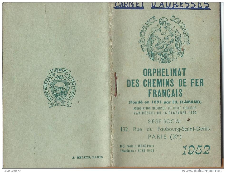 Small : 1941-60 - mini AGENDA calendrier 1948 ORPHELINAT DES CHEMINS DE FER  FRANCAIS 132 Rue du faubourg saint denis PARIS X